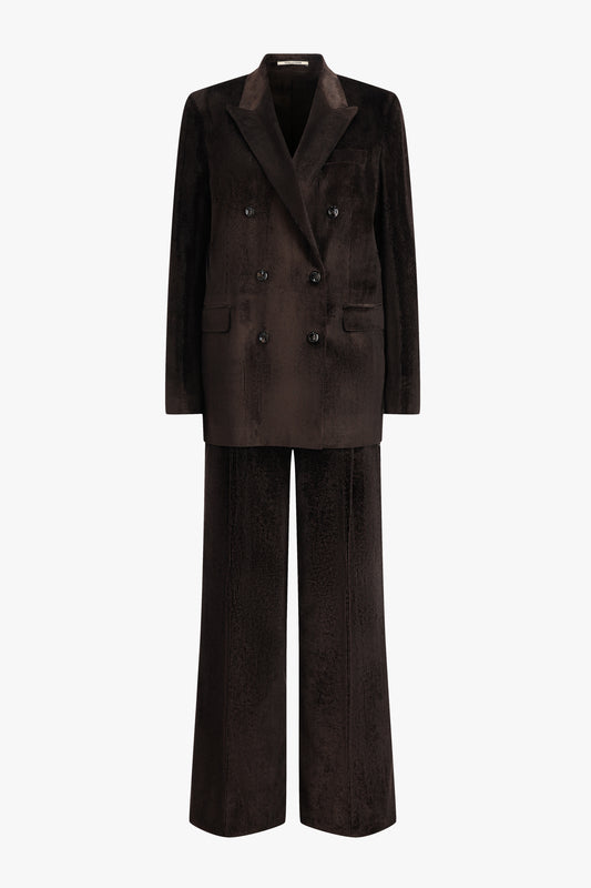 Jasmine10B Corduroy Suit in Choc