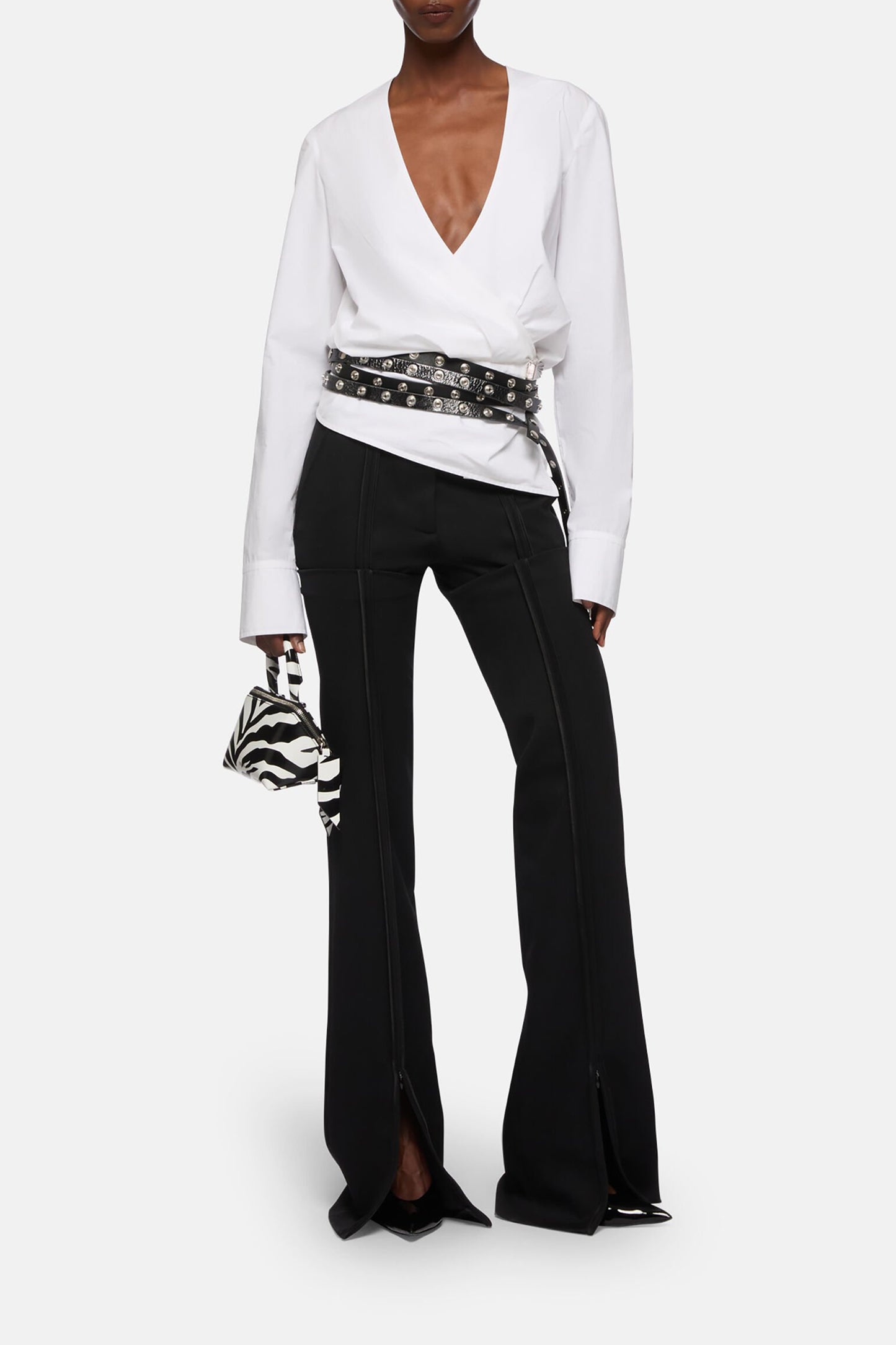 Bluse Wrap in WeißThe Attico - Anita Hass