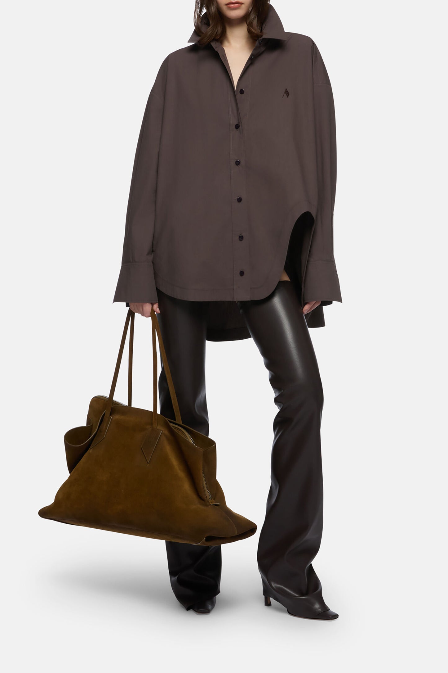 Bluse Diana in Dark BrownThe Attico - Anita Hass