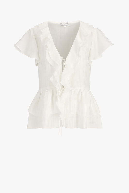 Juanita Blouse in Ivory by The Rose Ibiza - Anita Hass