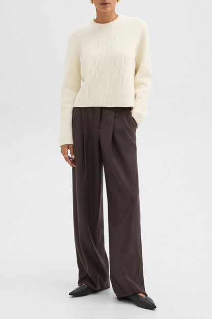 Pants Sleek Flannel in Hickory Melange