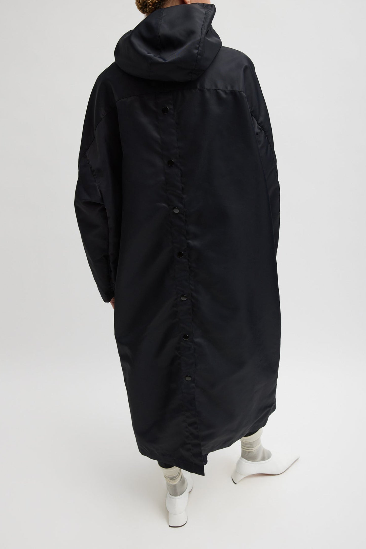 Mantel Hooded in Midnight NavyTibi - Anita Hass