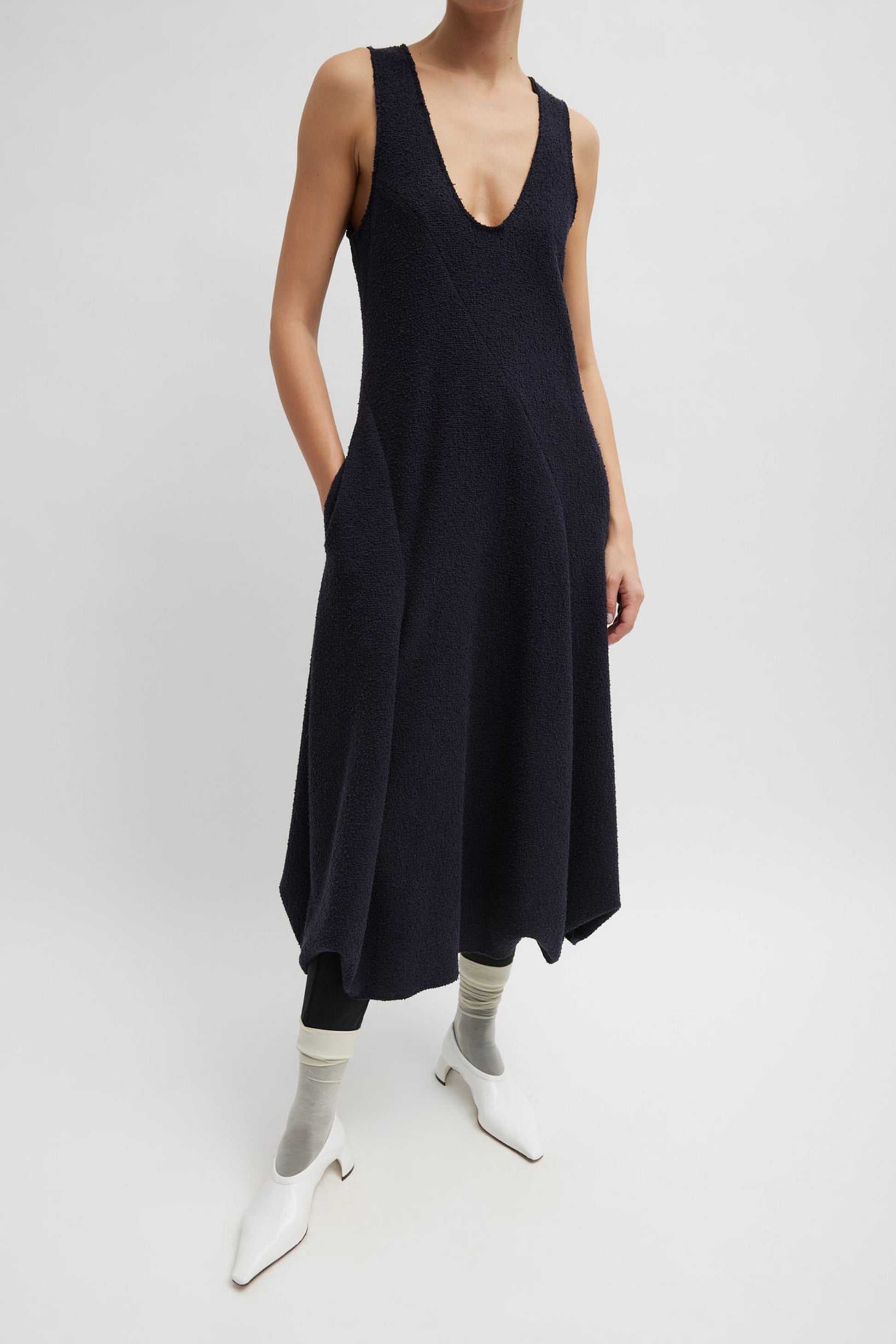 Kleid Tank Tucked in Midnight NavyTibi - Anita Hass