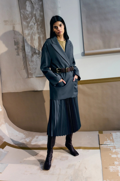 Blazer Liam Wool in Blue Fog Tibi