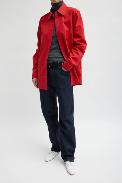 Bluse Easy in Rot Tibi