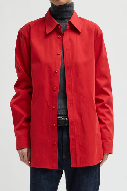 Bluse Easy in Rot Tibi