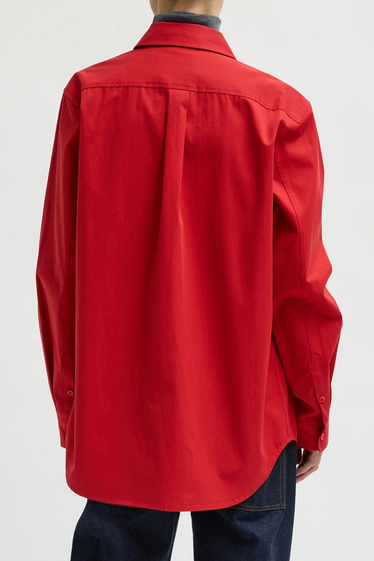 Bluse Easy in Rot Tibi