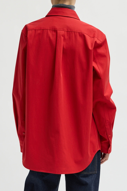 Bluse Easy in Rot Tibi