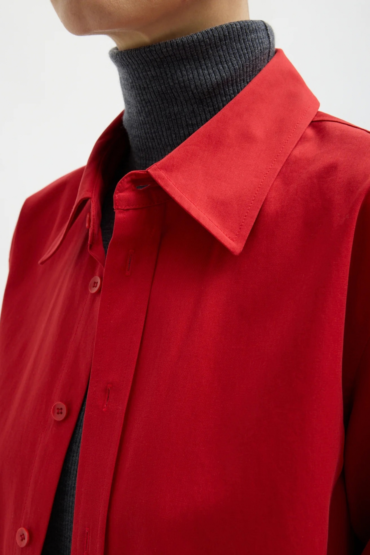 Bluse Easy in Rot Tibi