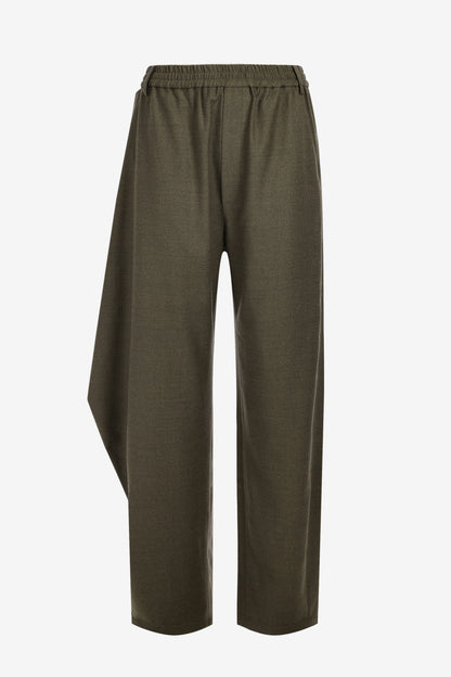 Hose Side Drape in Army Green Tibi