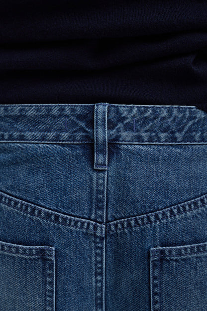 Pantalones jogger con cremallera en azul clásico de Tibi - Anita Hass