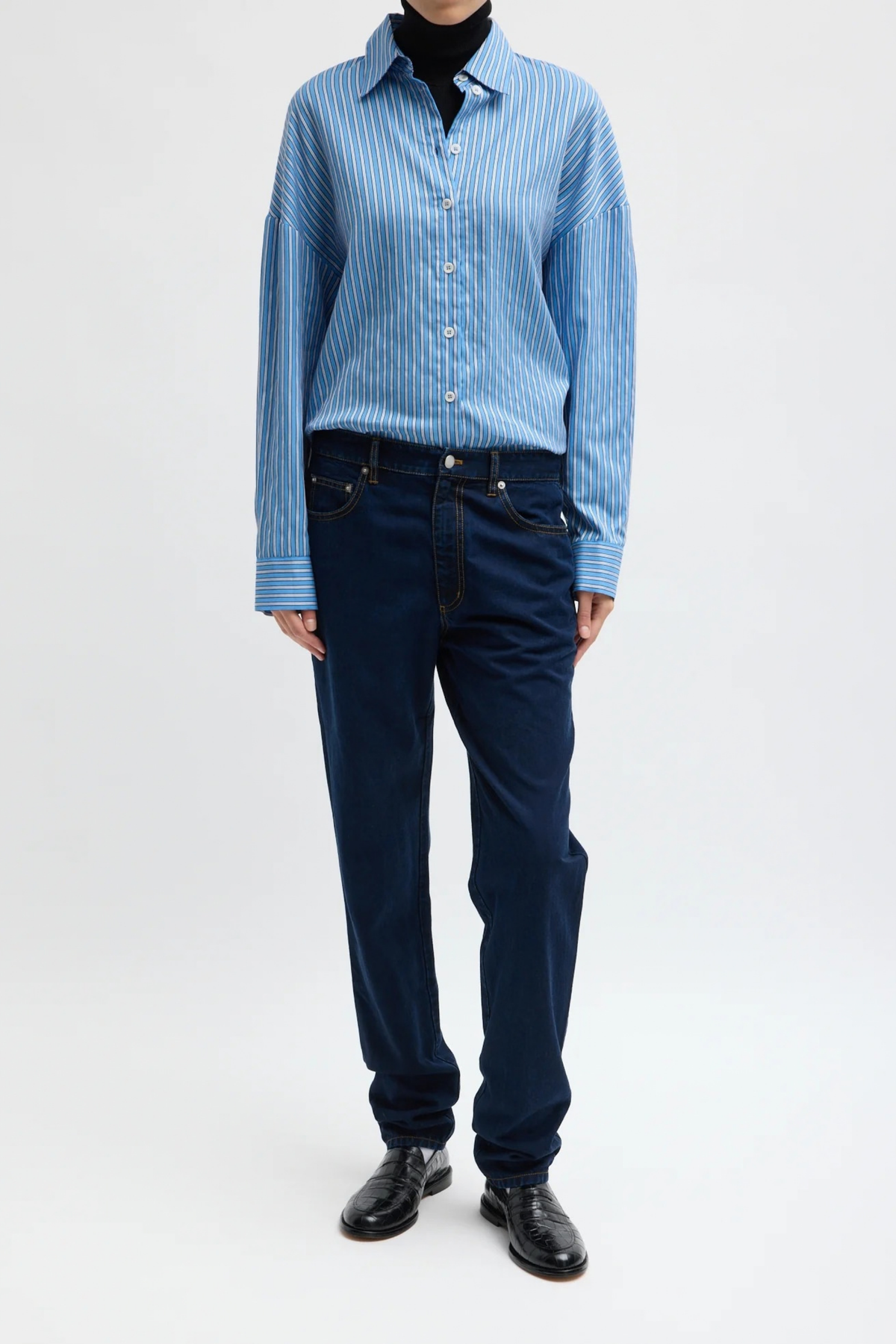 Jeans Japanese Woven in Indigo Tibi