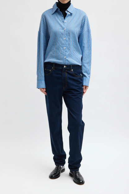 Jeans Japanese Woven in Indigo Tibi