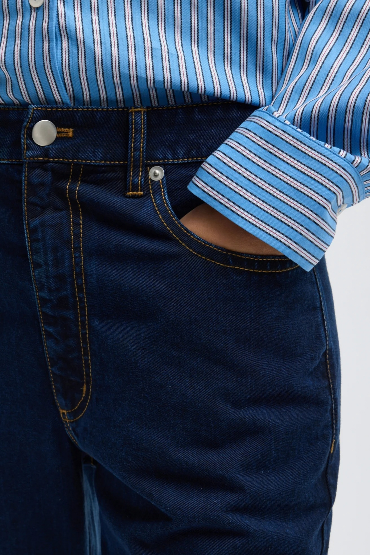 Jeans Japanese Woven in Indigo Tibi