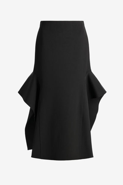 Rock Side Drape in Schwarz Tibi