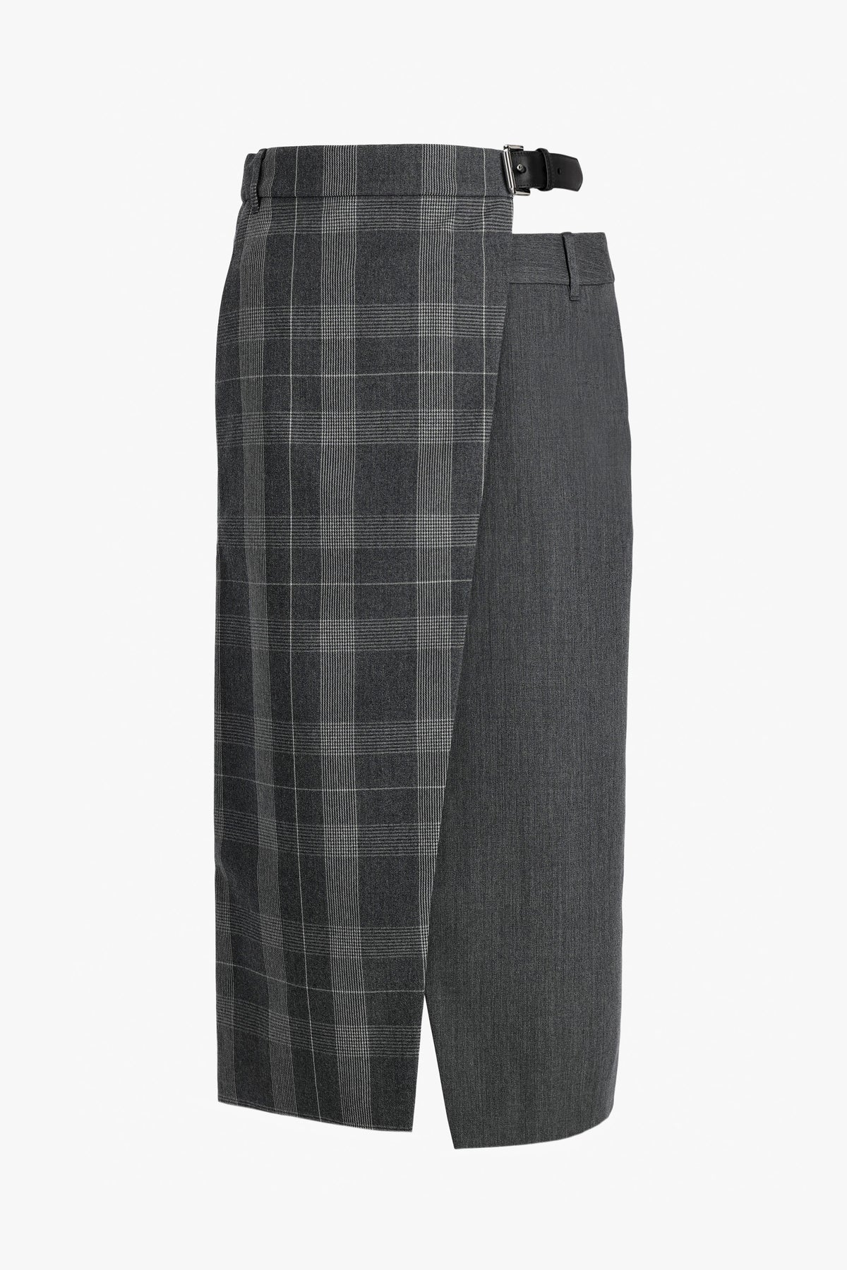 Rock Wool Plaid in Grau Tibi