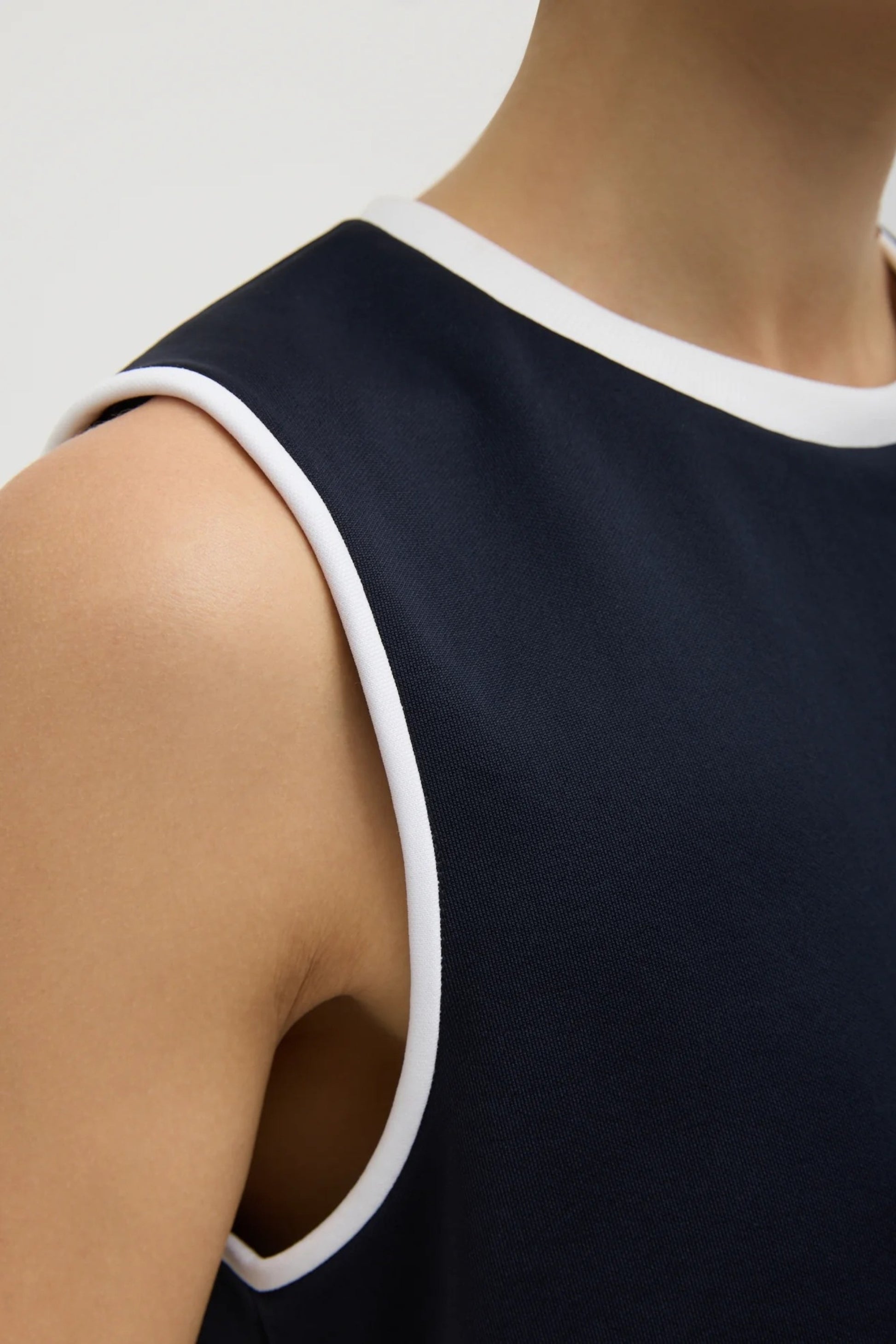 Active Flip Knit Top in Navy by Tibi - Anita Hass