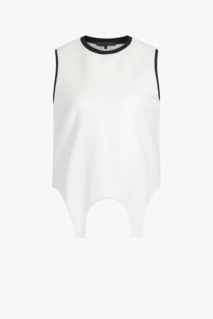 Active Flip Knit Top in White by Tibi - Anita Hass