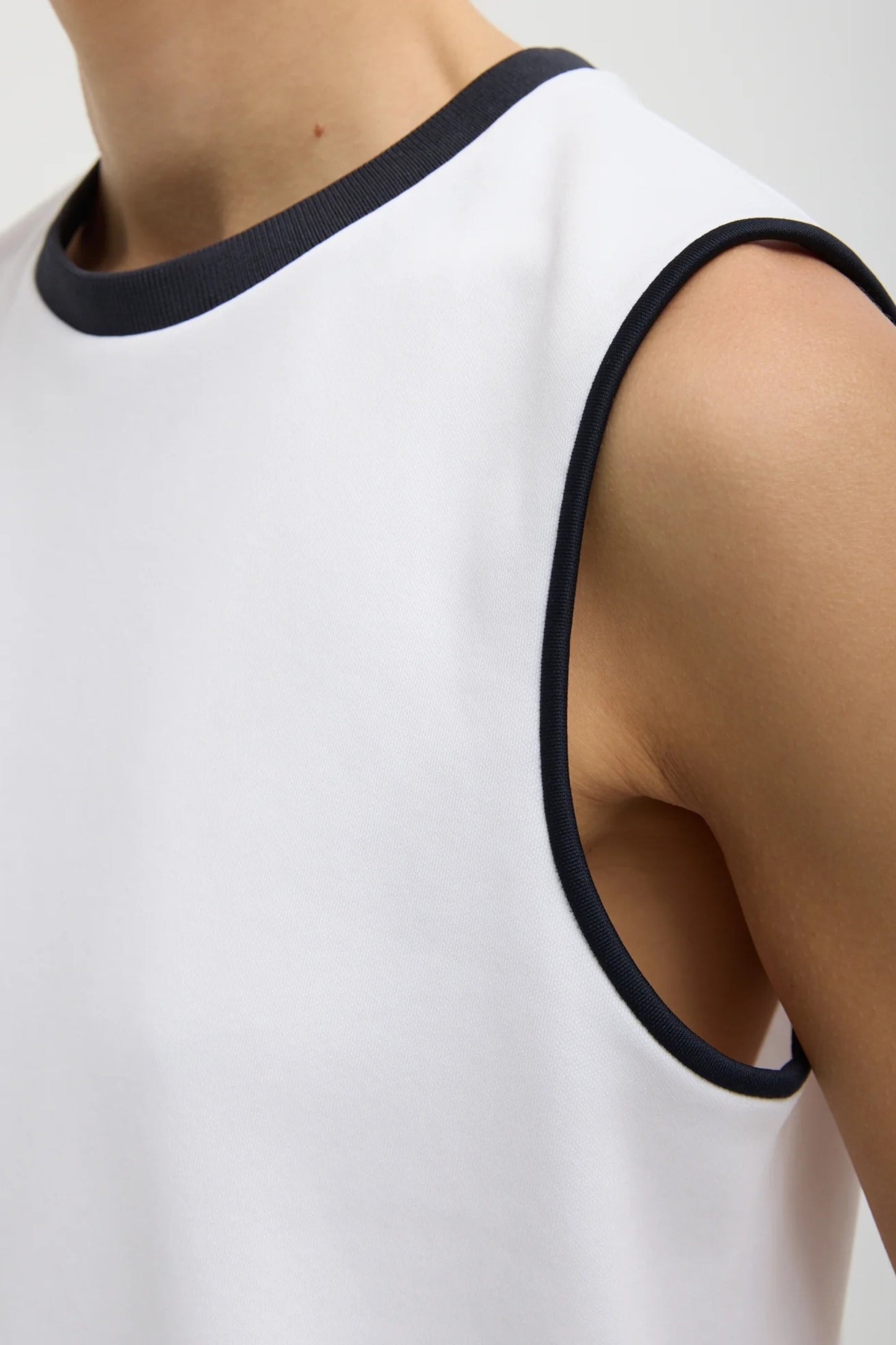 Active Flip Knit Top in White by Tibi - Anita Hass
