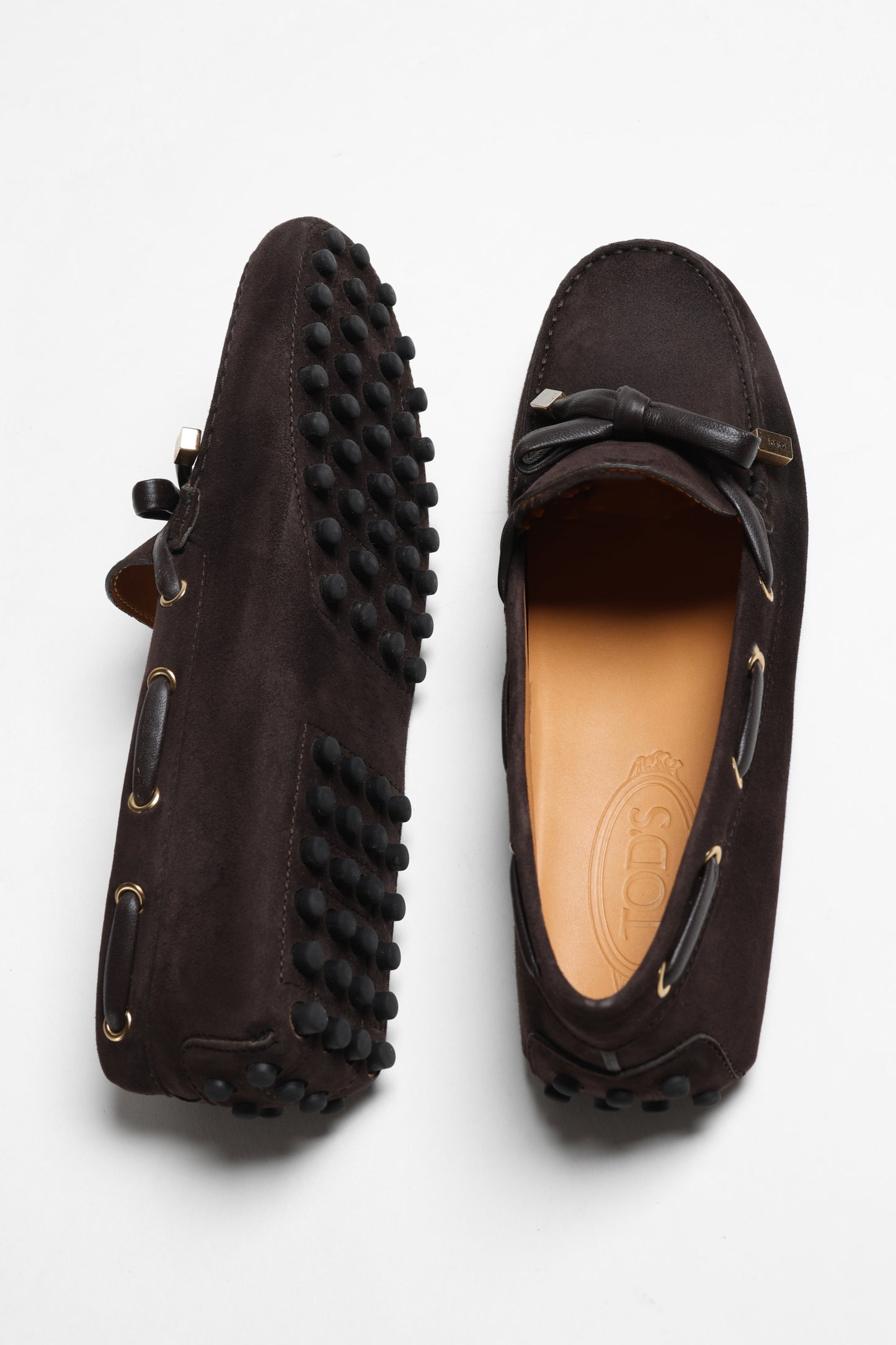 Brown Boat Gommino Moccasins by Tod's - Anita Hass