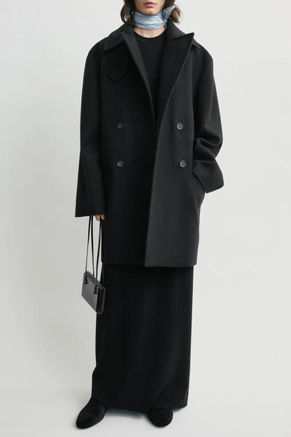 Jacke Broad Peacoat in SchwarzToteme - Anita Hass