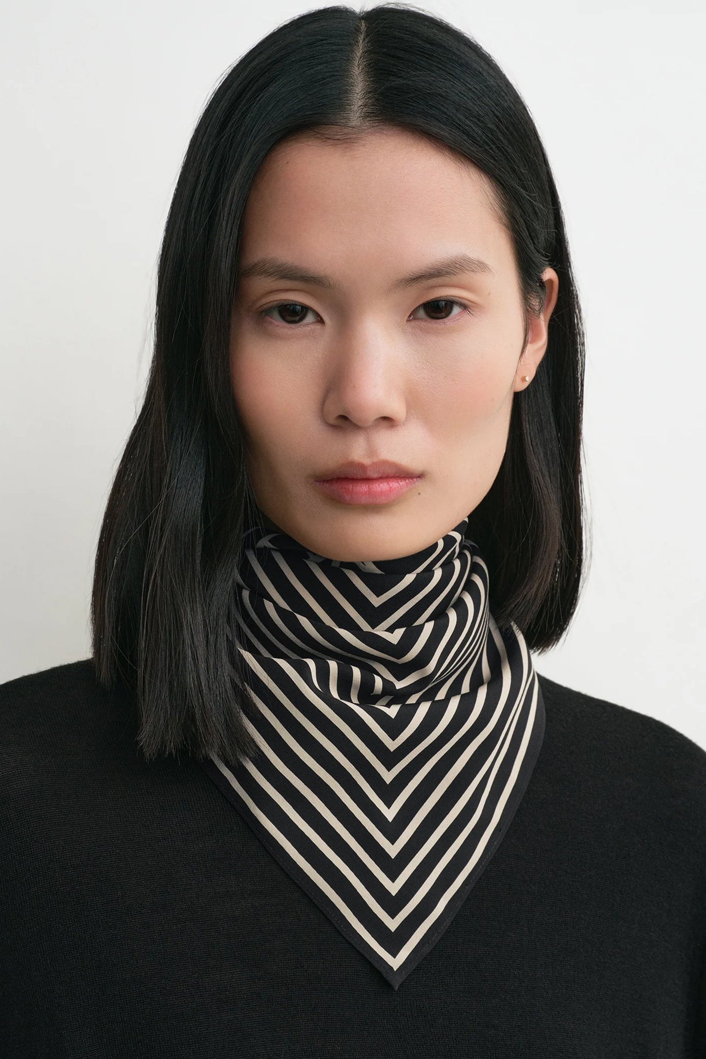 Foulard Signature Monogram noir