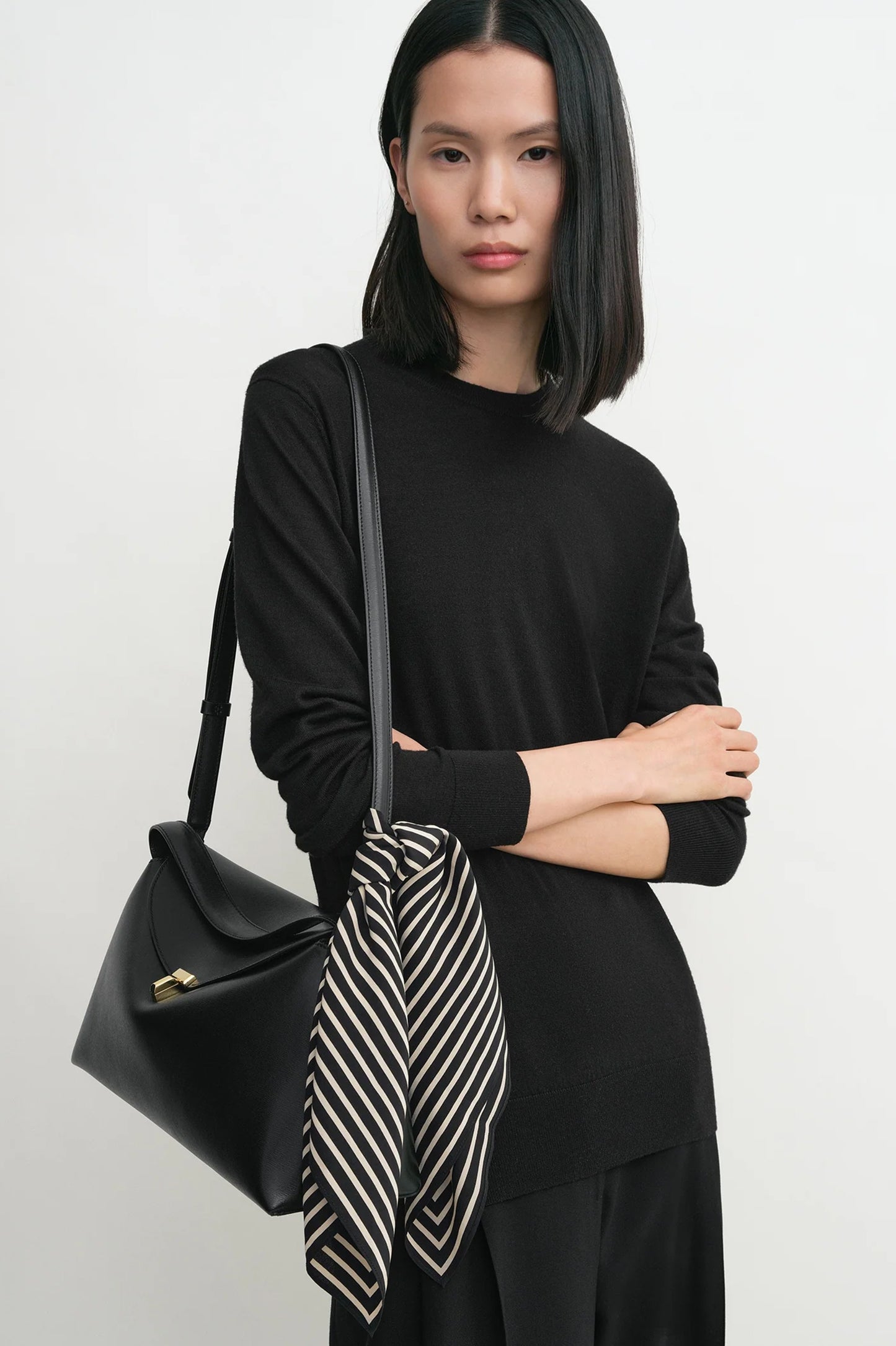 Foulard Signature Monogram noir