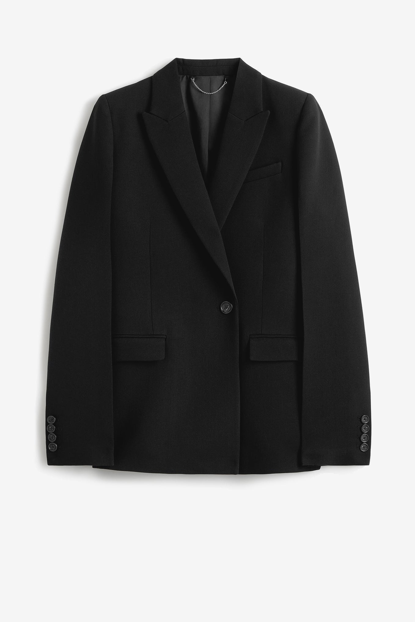 Slim-Fit Tailored Blazer in Black by Toteme - Anita Hass