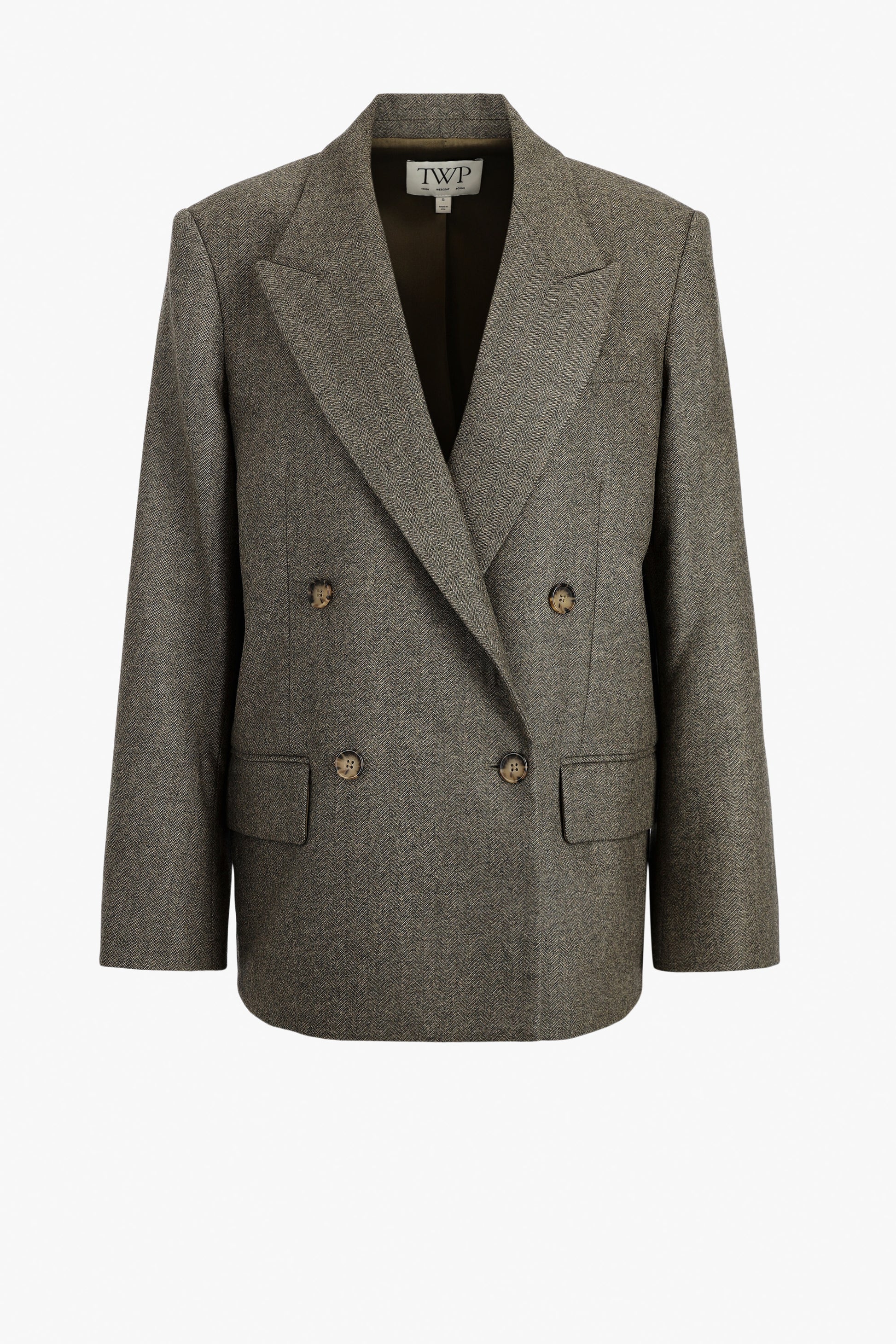 Blazer Harper in Herringbone Tea TWP Clothing