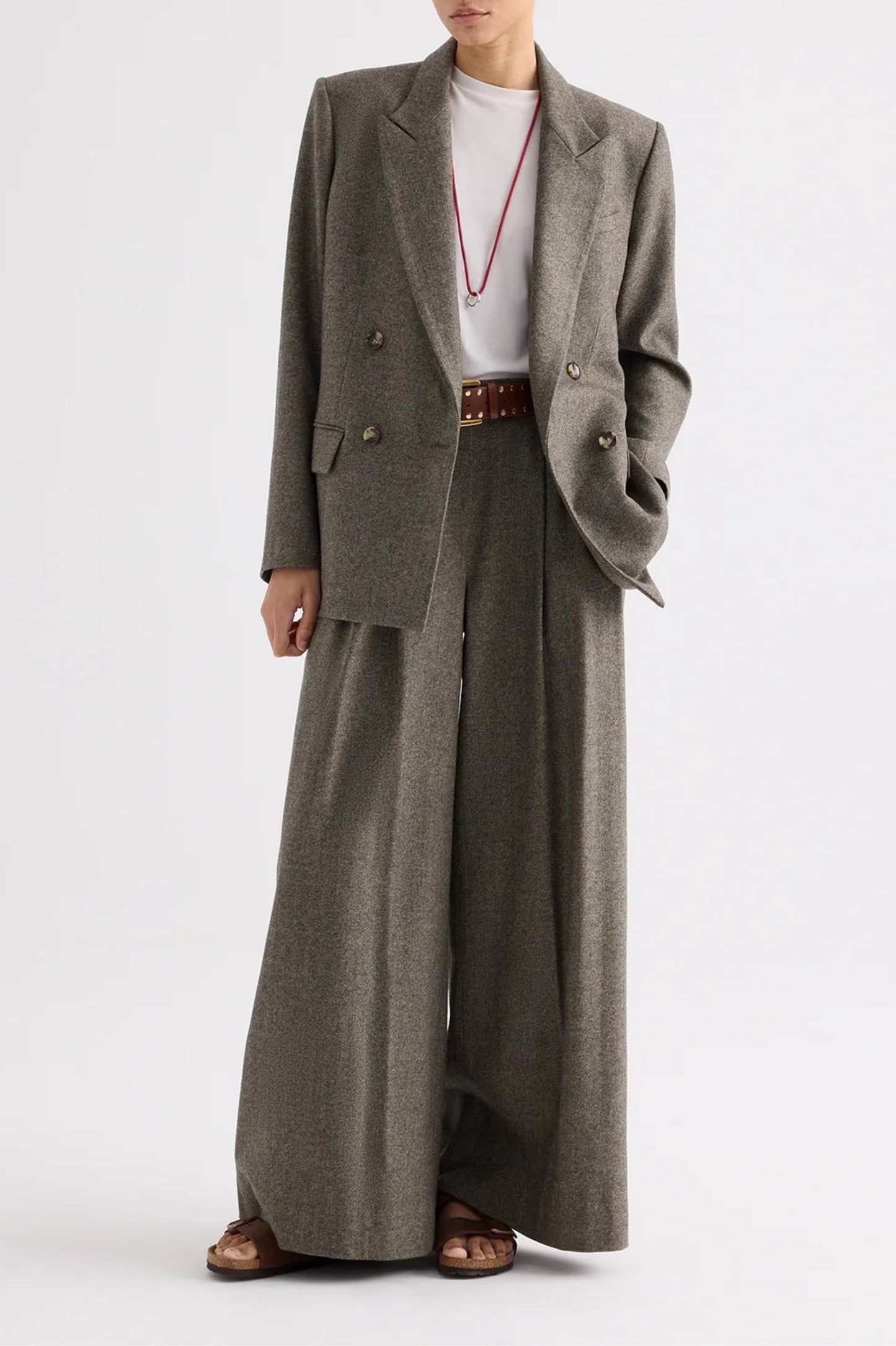 Blazer Harper in Herringbone Tea TWP Clothing