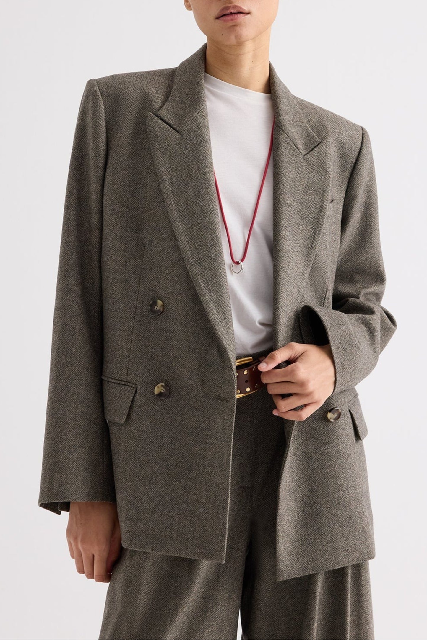 Blazer Harper in Herringbone Tea TWP Clothing