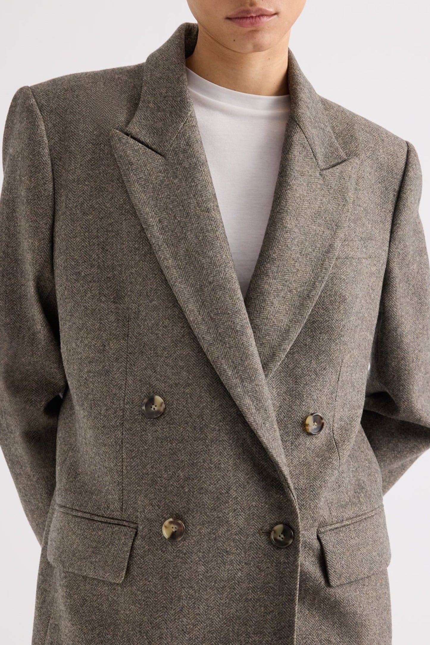 Blazer Harper in Herringbone Tea TWP Clothing