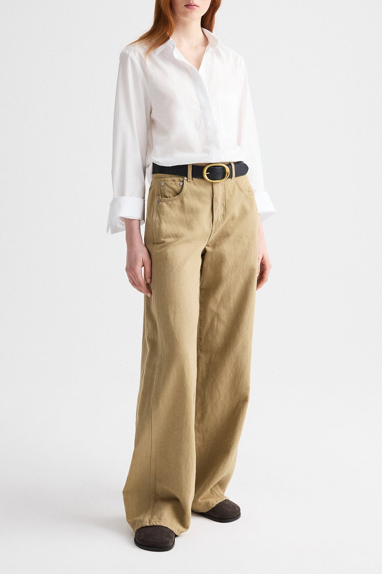 White Boyfriend Blouse