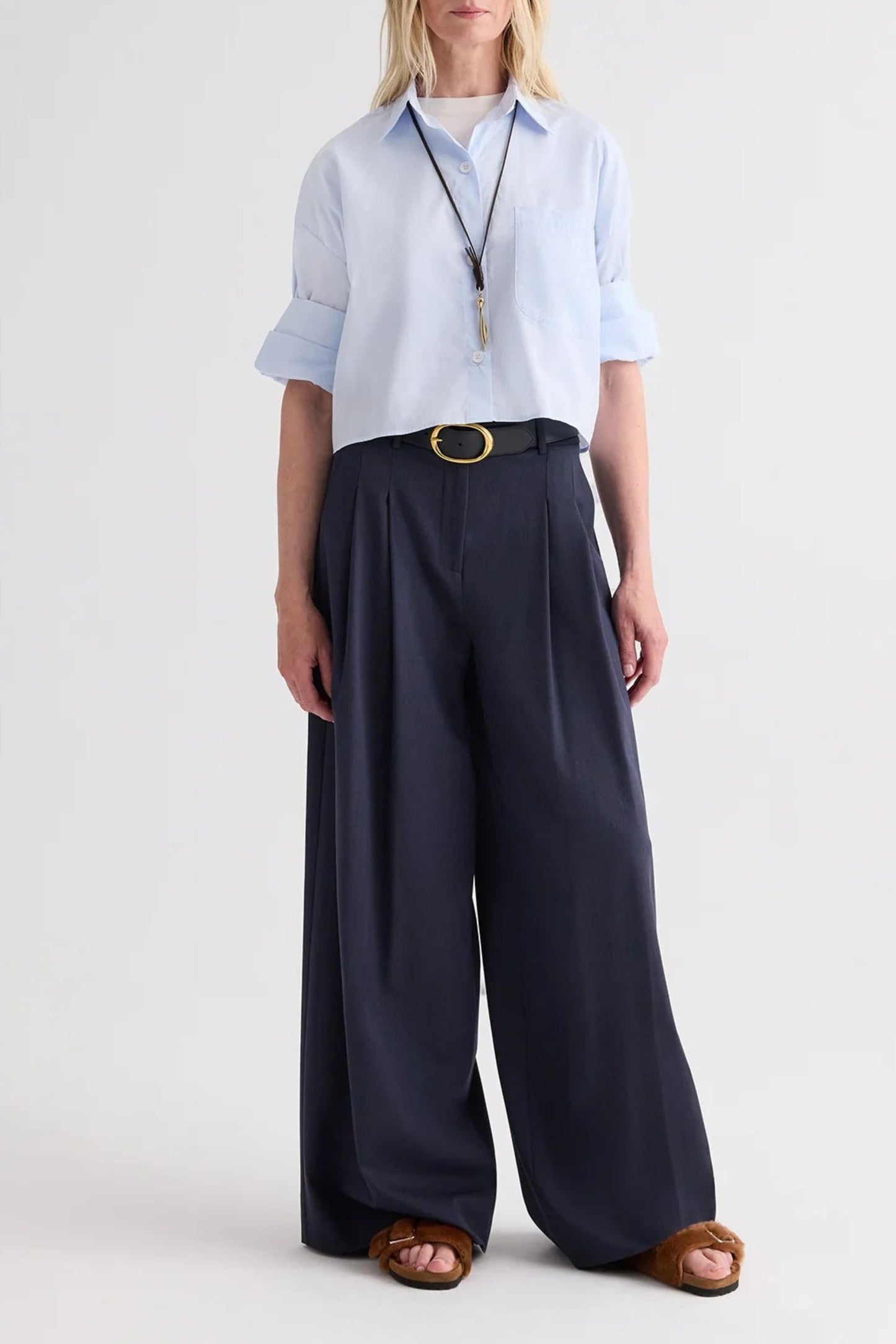 Bluse Next Ex in Baby Blue TWP Clothing