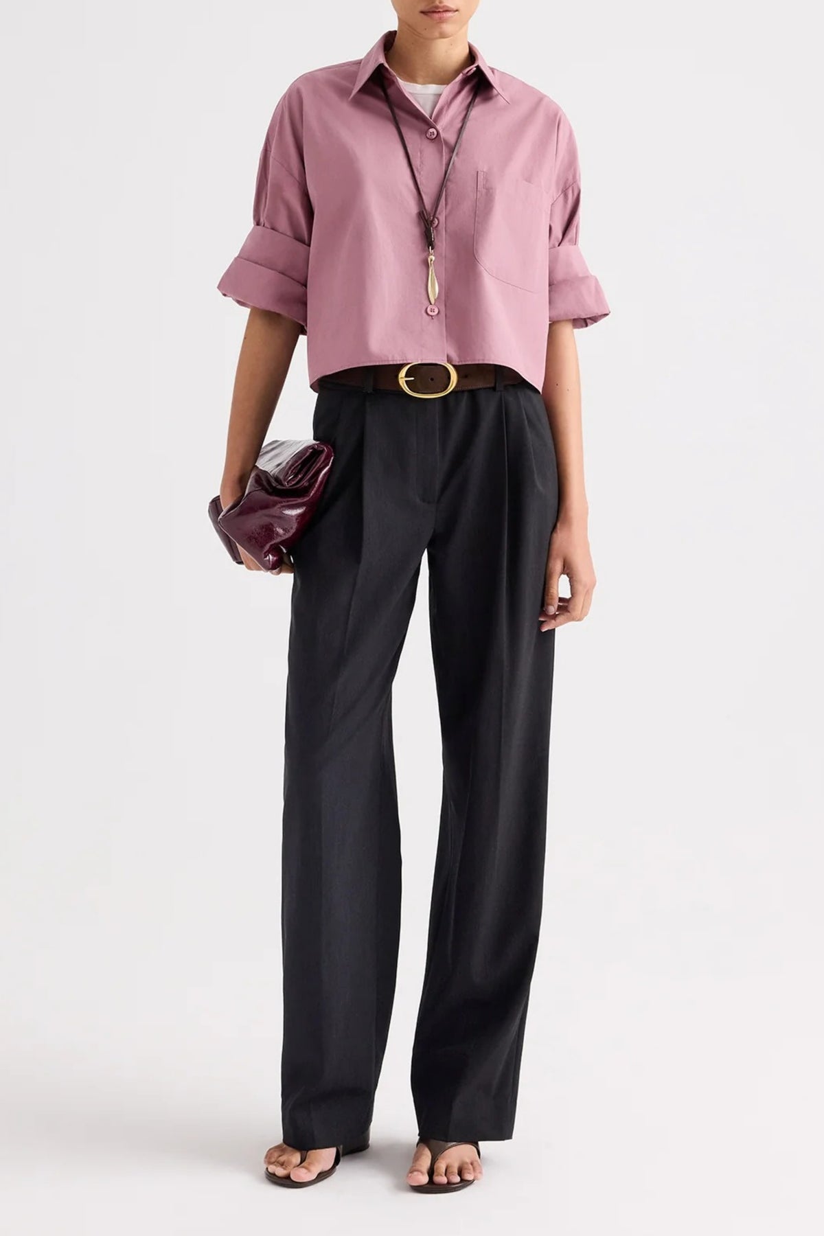 Bluse Next Ex in Plum TWP Clothing