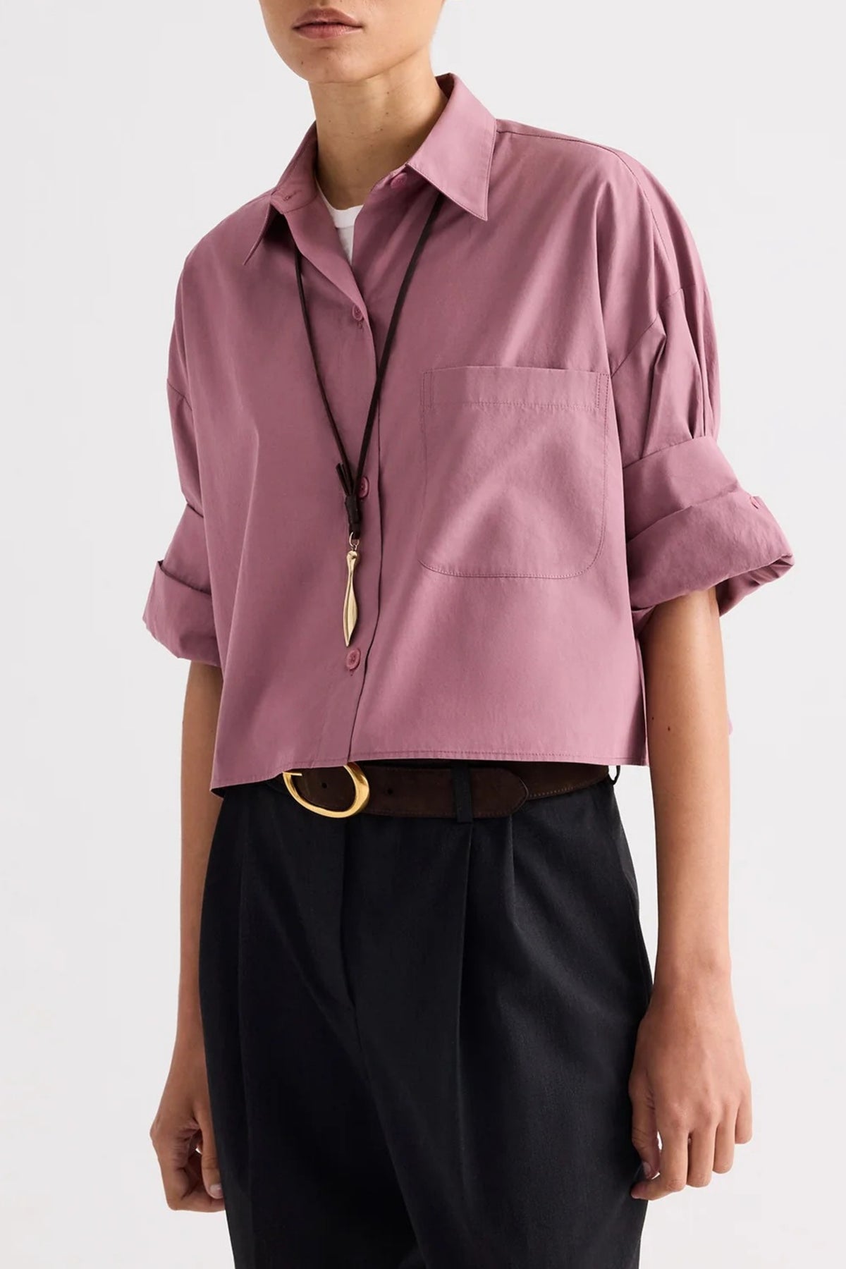 Bluse Next Ex in Plum TWP Clothing