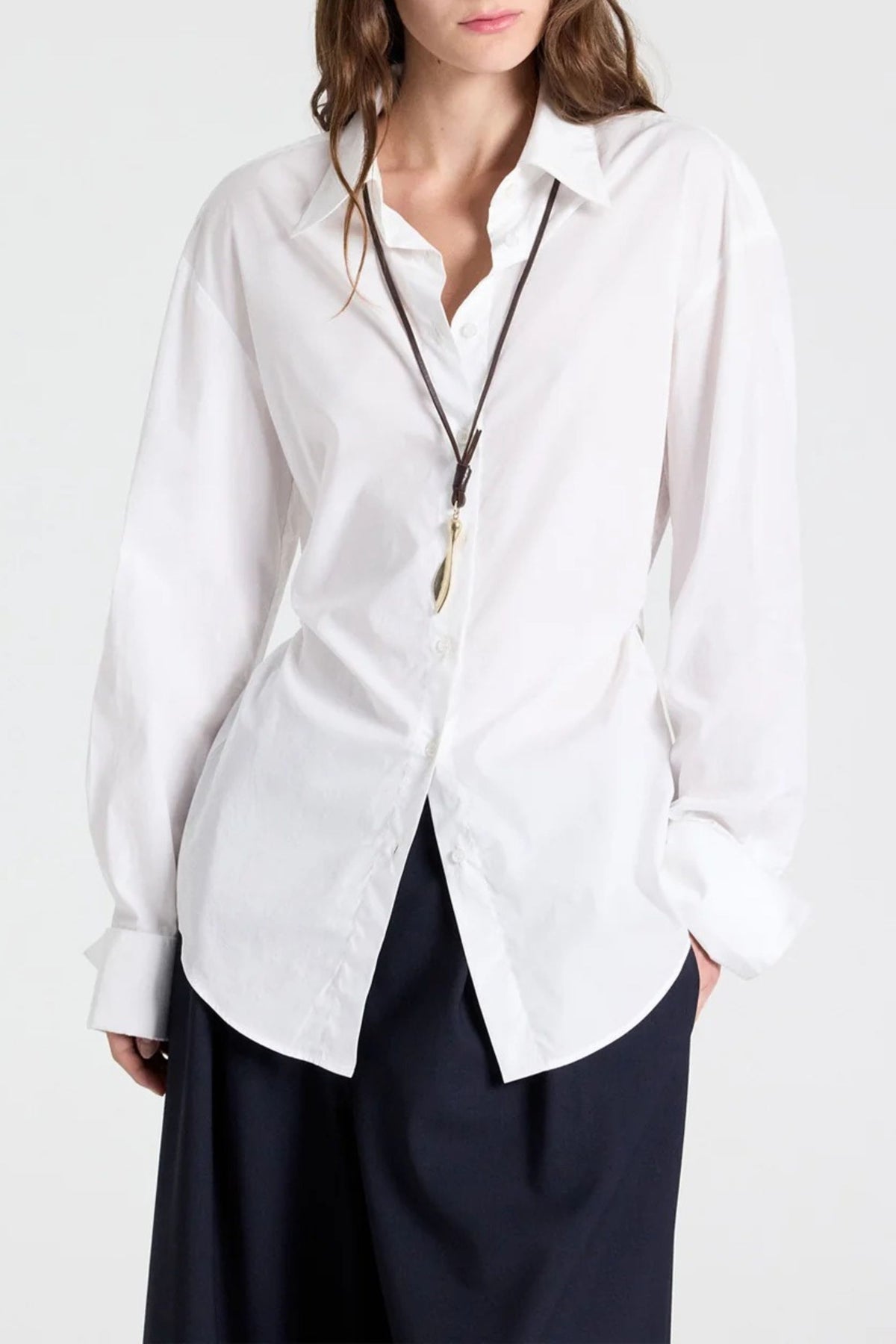 Bluse The Night We Met in White TWP Clothing