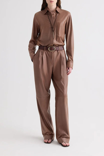 Lederbluse Cowboy Update in Pinecone TWP Clothing