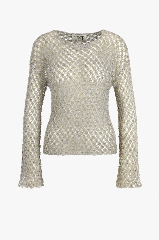 Pull au crochet couleur champagne pâle – TWP Clothing - Anita Hass