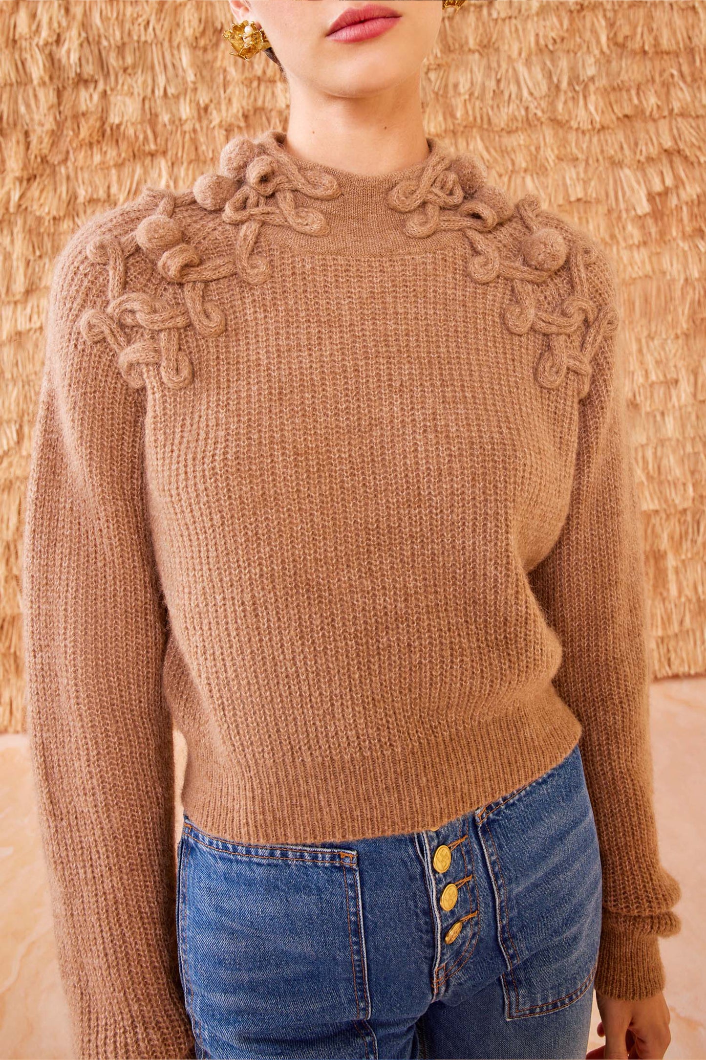 Reina sweater in camel