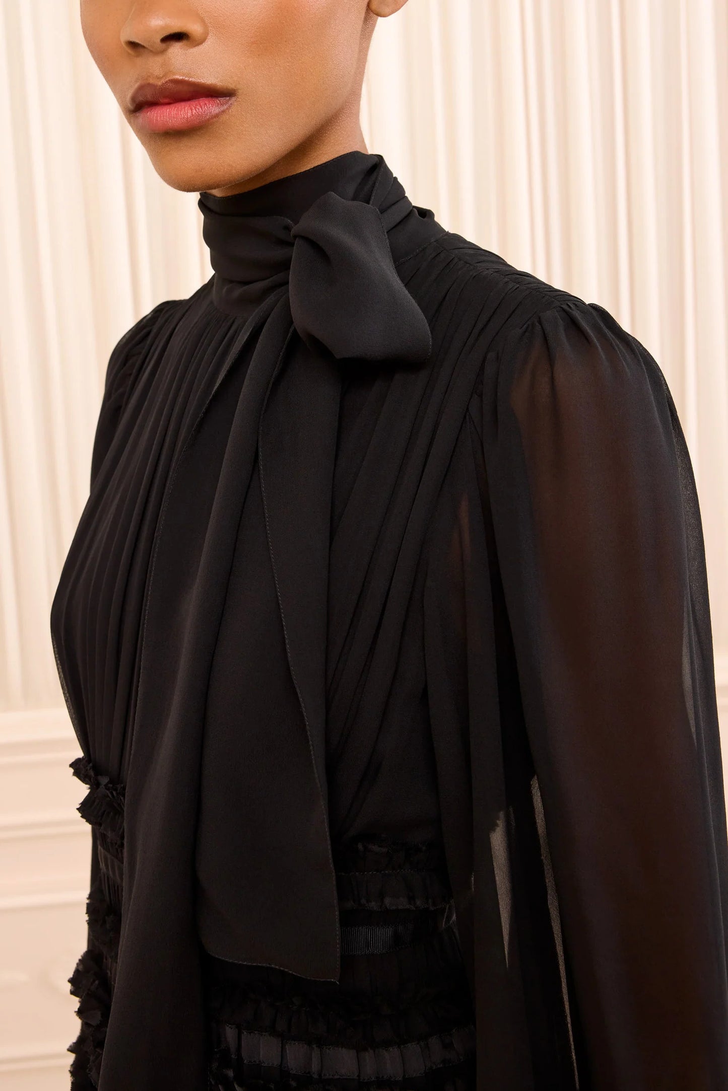Celestine Dress in Noir