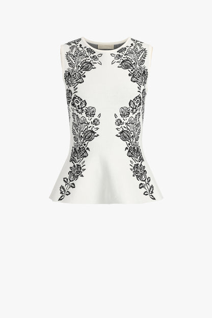 Top Vanna Jacquard in IvoryUlla Johnson - Anita Hass
