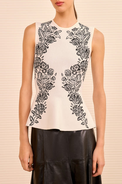 Top Vanna Jacquard in IvoryUlla Johnson - Anita Hass