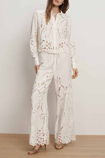 Hose Daisy Eyelet in DoveVeronica Beard - Anita Hass