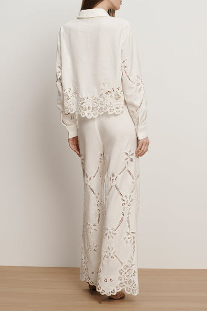 Hose Daisy Eyelet in DoveVeronica Beard - Anita Hass