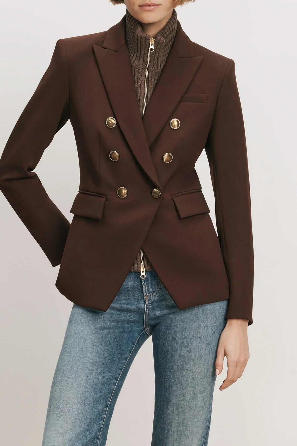 Blazer Miller Dickey in Espresso Veronica Beard