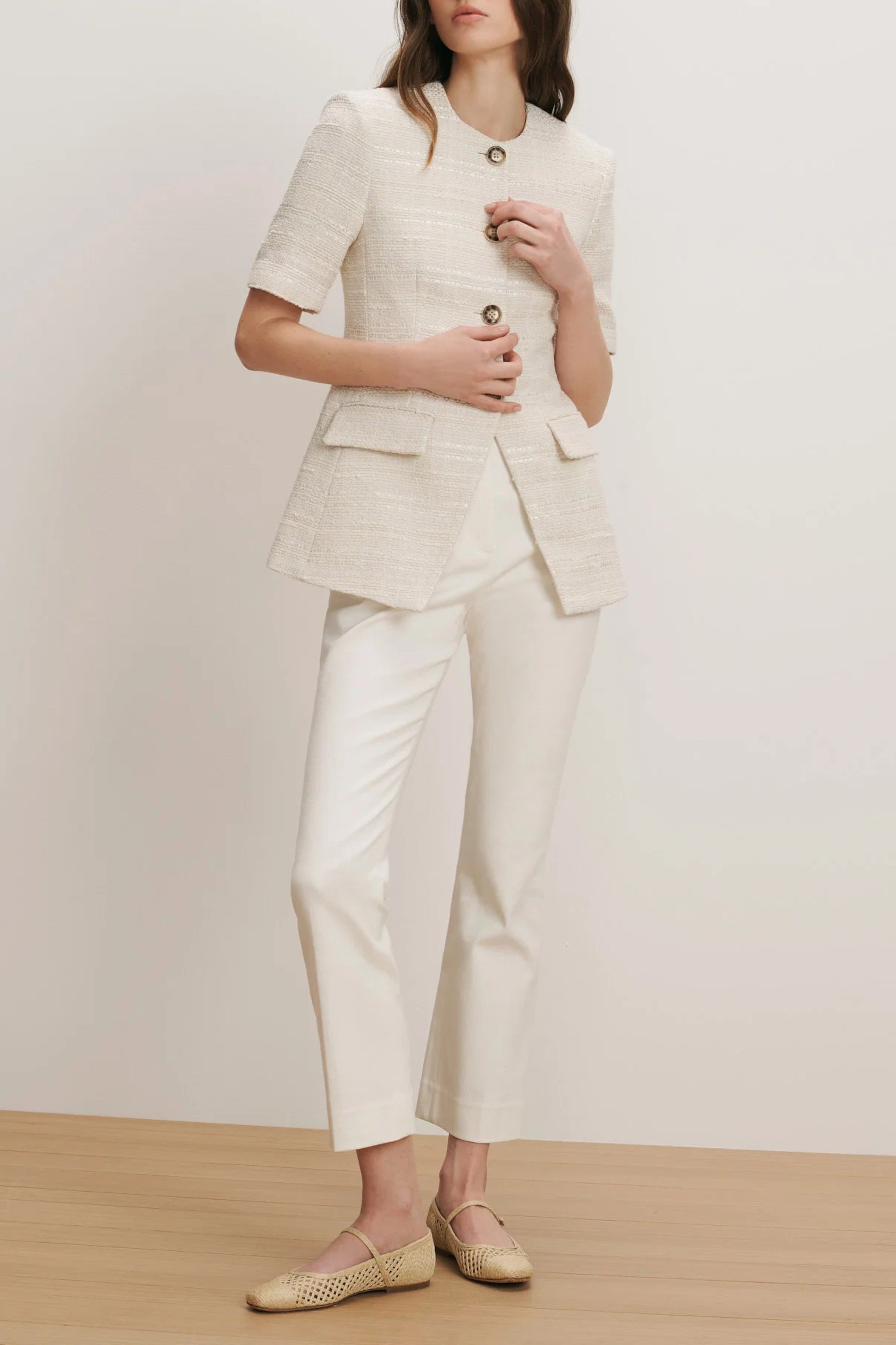 Hose Althea in Dove White Veronica Beard