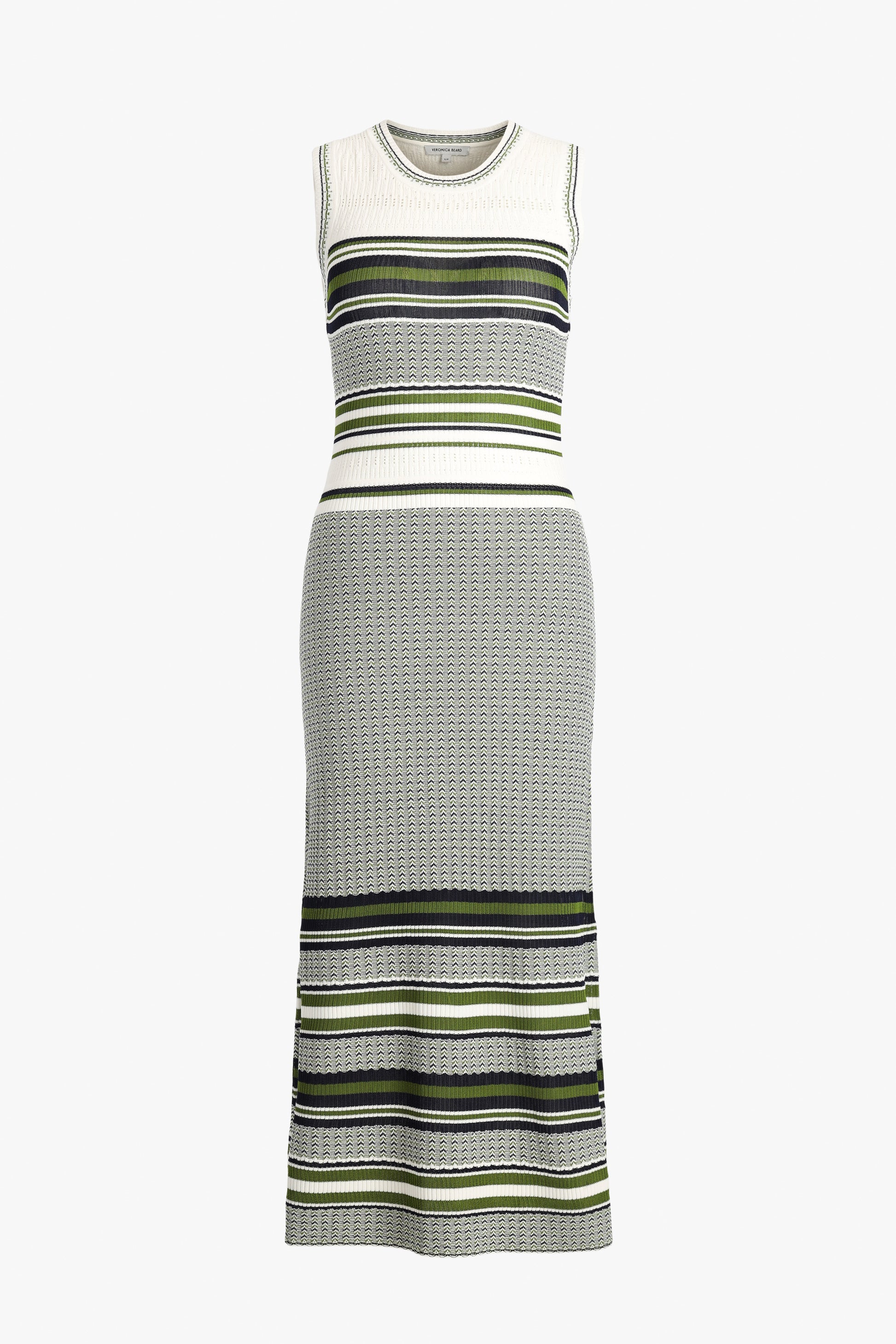 Kleid Dawna Knit in Navy/Cactus Veronica Beard