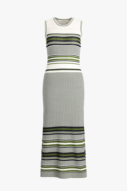 Kleid Dawna Knit in Navy/Cactus Veronica Beard