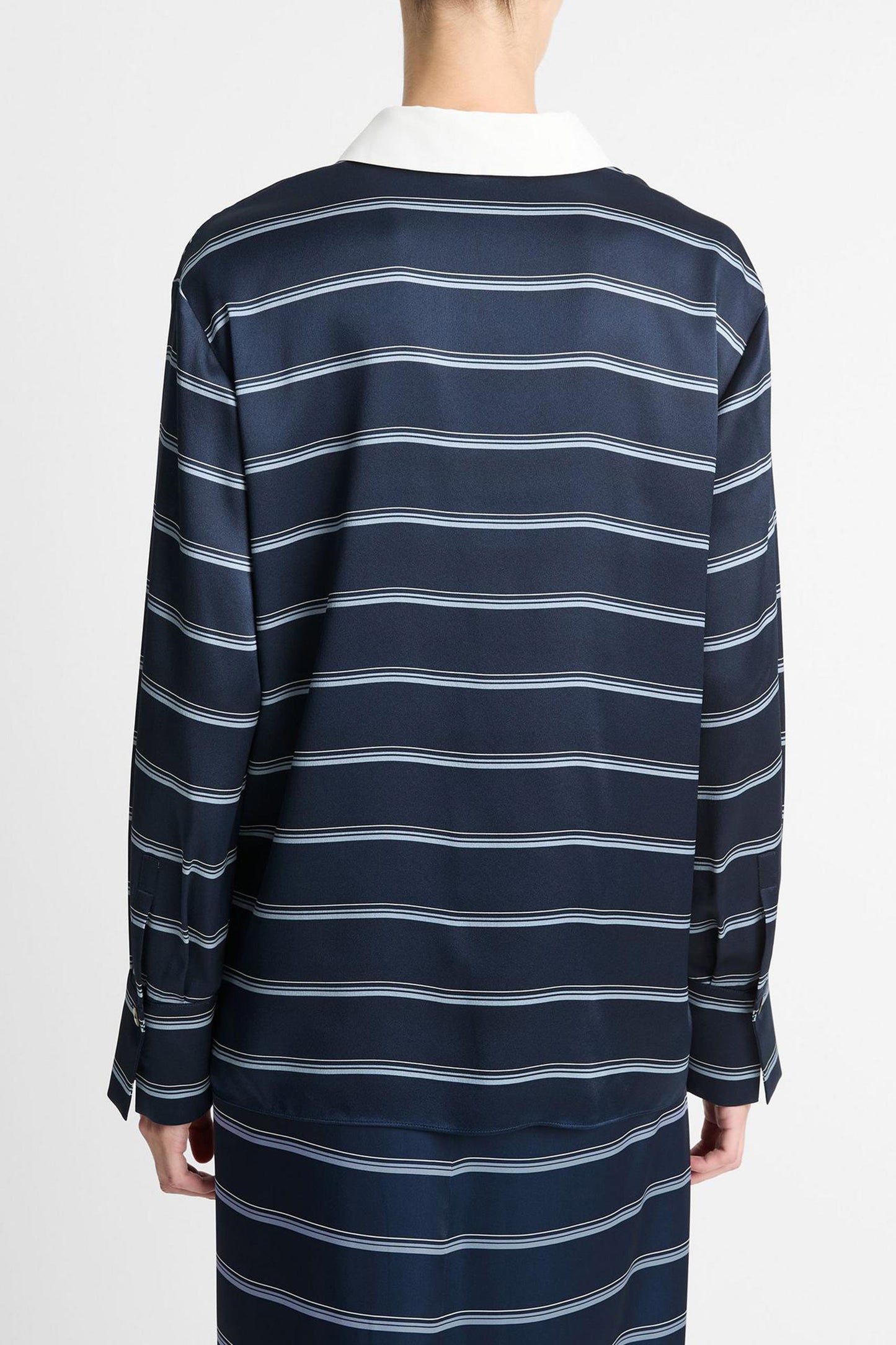 Bluse Rugby Stripe in Coastal Blue/SandshellVince - Anita Hass